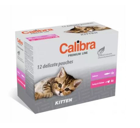 Calibra KAPSIČKA Premium cat Kitten Multipack 12 x 100 g