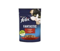 Nestlé FELIX Fantastic cat hovädzie želé kapsička 26x85 g