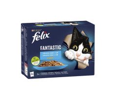Nestlé FELIX Fantastic cat Multipack výber z rýb želé kapsička 12x85 g