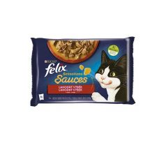 Nestlé FELIX Sensations cat Multipack morka&jahňa kapsička 4x85 g