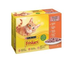 Nestlé Friskies cat Multipack kura&kačica&losos&morka kapsička 12x85 g