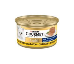 Nestlé GOURMET GOLD cat kura paštéta konz.12x85 g