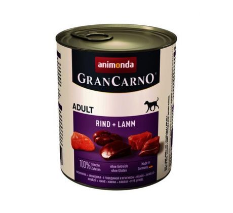 Animonda GRANCARNO® dog adult hovädzie a jahňa bal. 6 x 800g konzerva