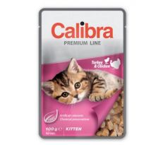 Calibra KAPSIČKA Premium cat Kitten Morka & kura v omáčke 24 x 100 g