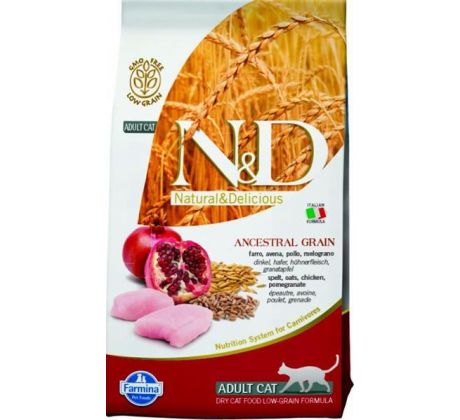 Farmina N&D cat AG adult, chicken, spelt,oats & pomegranate 1,5kg