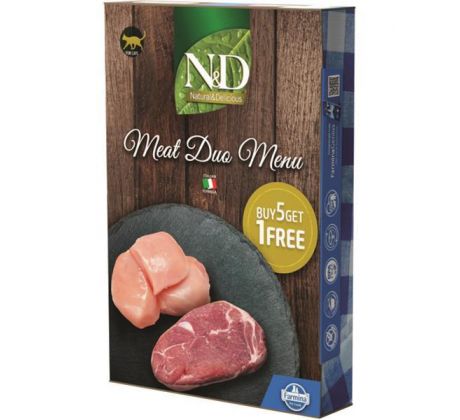 Farmina N&D cat NATURAL Meat Duo Menu 6 x 70 g