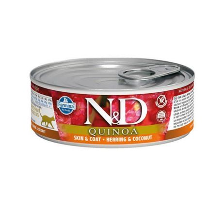 Farmina N&D cat QUINOA herring & conut konzerva 80 g