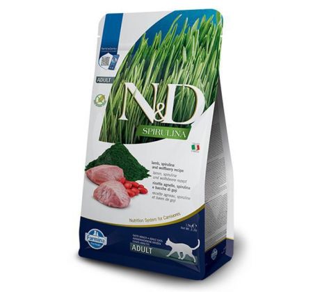 Farmina N&D cat SPIRULINA (GF) adult, lamb 1,5 kg