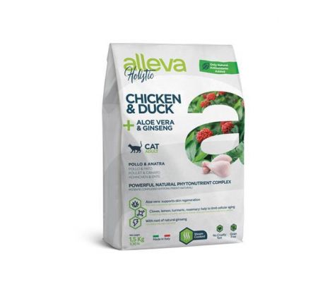 Alleva 1,5 kg HOLISTIC cat adult chicken & duck