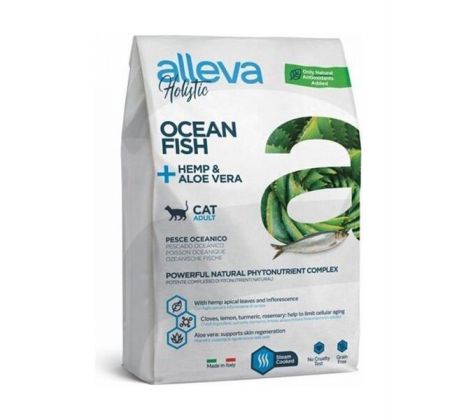 Alleva 10kg HOLISTIC cat adult ocean fish & hemp & aloe vera