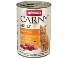 Animonda CARNY cat Adult hovädzie a kura bal. 6 x 400 g konzerva