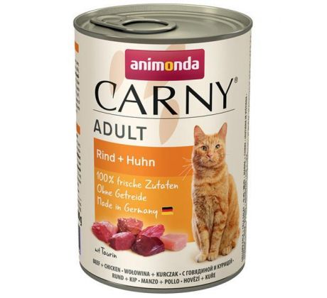 Animonda CARNY cat Adult hovädzie a kura bal. 6 x 400 g konzerva
