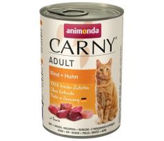 Animonda CARNY cat Adult hovädzie a kura bal. 6 x 800 g konzerva