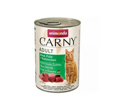 Animonda CARNY cat Adult hovädzie,morka a králik bal. 6 x 400 g konzerva