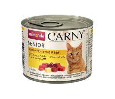 Animonda CARNY cat Senior hovädzie,kura a syr bal. 6 x 200 g konzerva