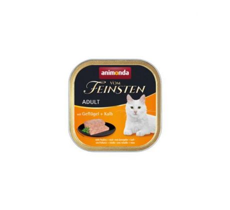 Animonda Vom Feinsten cat CLASSIC hydina a teľacie bal. 16 x 100 g