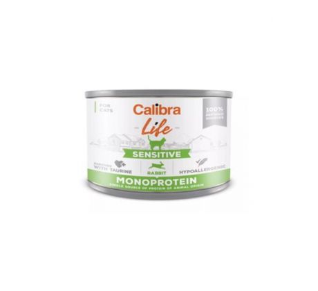 Calibra KONZERVA cat Life Adult Sensitive rabbit 6 x 200 g