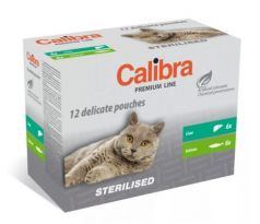 Calibra KAPSIČKA Premium cat Sterilised a Multipack 12 x 100g