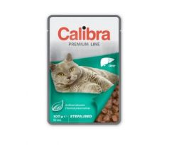 Calibra KAPSIČKA Premium cat Sterilised Pečeň v omáčke 24 x 100 g