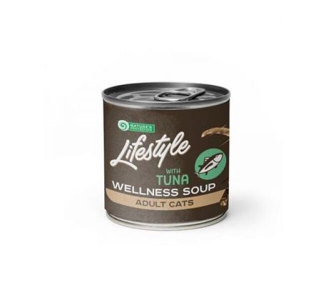 Natures P POLIEVKA cat adult Lifestyle Digestion with tuna soup 6 x 140 ml