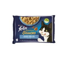 Nestlé FELIX Sensations cat Multipack treska&sardinka kapsička 4x85 g