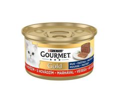 Nestlé GOURMET GOLD cat hovädzia paštéta konz.12x85 g