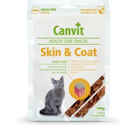 Pamlsok Canvit Health Care cat Skin & Coat Snack 100 g
