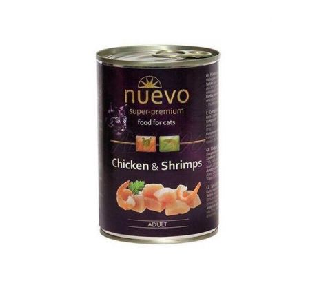 NUEVO cat Adult Chicken & Shrimps bal. 6 x 400 g konzerva