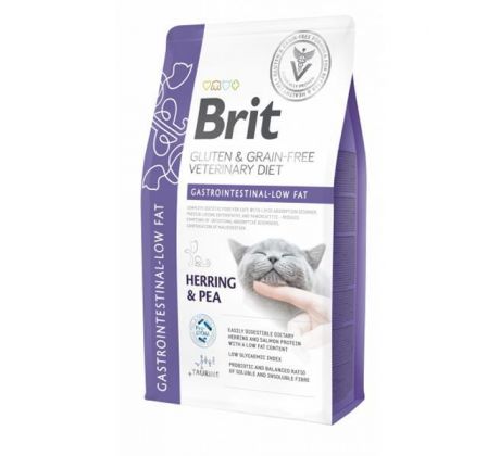 Brit Veterinary Diets GF cat Gastrointestinal -Low fat 2 kg