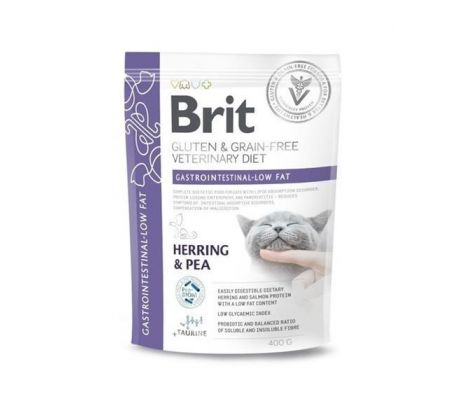 Brit Veterinary Diets GF cat Gastrointestinal-Low fat 400 g