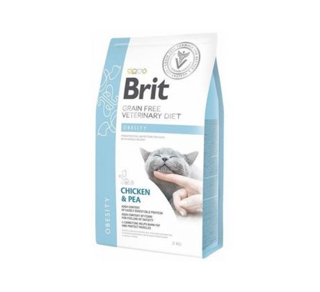 Brit Veterinary Diets GF cat Obesity 2 kg