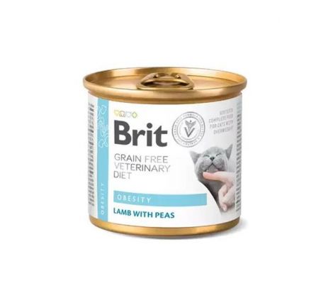 Brit Veterinary Diets GF cat Obesity 200 g konzerva