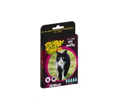 Dr.Pet spot-on pipety pre mačky 5 x 1 ml (spot-on tick and flea repellent for cats)