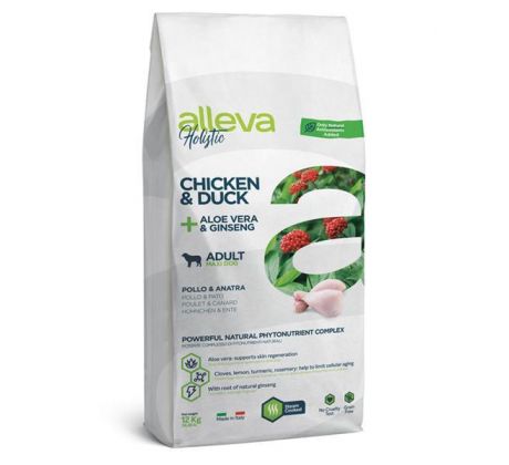 Alleva HOLISTIC dog adult maxi chicken & duck 12 kg