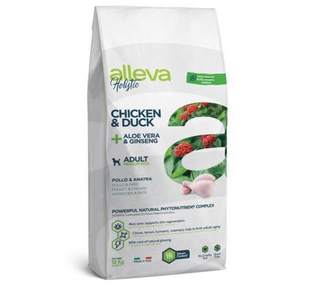 Alleva HOLISTIC dog adult medium chicken & duck 12 kg