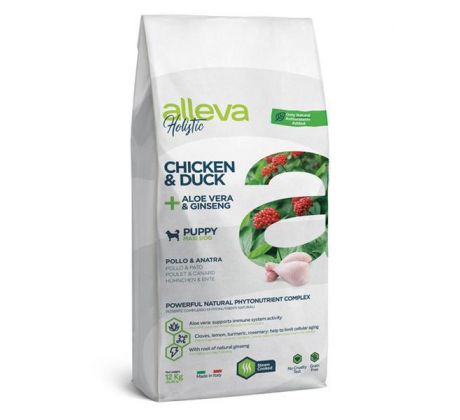 Alleva HOLISTIC dog puppy & junior maxi chicken 12 kg