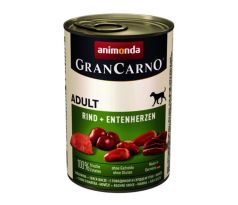 Animonda GRANCARNO® dog adult hovädzie a kačacie srdiečka bal. 6 x 400g konzerva