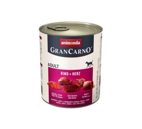 Animonda GRANCARNO® dog adult hovädzie a srdiečka bal. 6 x 800g konzerva