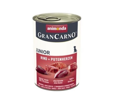 Animonda GRANCARNO® dog junior hovädzie a morčacie srdiečka bal. 6 x 800g konzerva