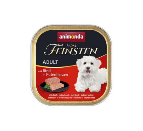Animonda Vom Feinsten dog ADULT hovädzie a morčacie srdiečka bal. 11x 150g.