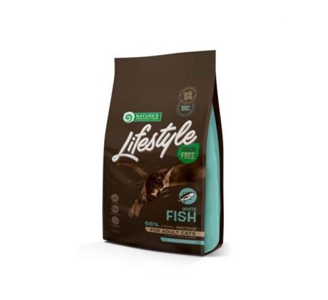Natures P Lifestyle care cat adult white fish 1,5kg