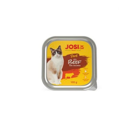 JosiCat vanička Cat Paté with Beef 100 g