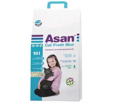 Podstielka ASAN Fresh Blue pre mačky a fretky 10l.= 2 kg
