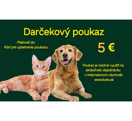 Darčekový poukaz 5€