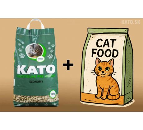 10x 10kg Economy balík + 2kg granule Eminent cat