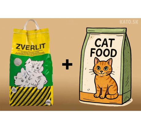 10x 10kg Zverlit zelený + 2kg granule Eminent cat