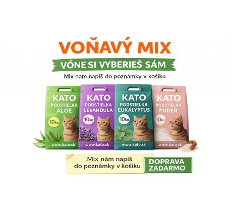30x 10kg KATO Mix balík – vyber si vône