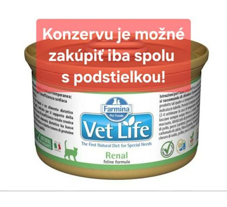 Farmina Vet Life cat renal konzerva  85 g
