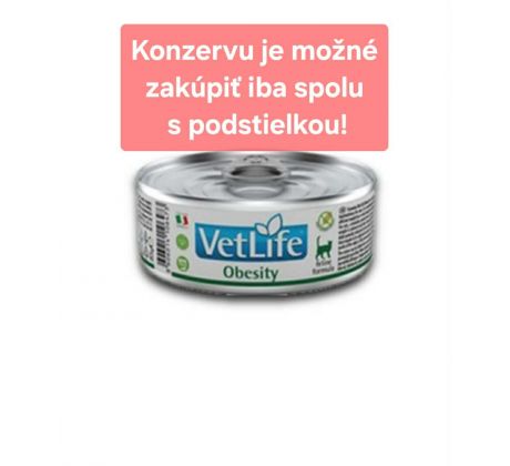 Farmina Vet Life cat obesity konzerva 85 g
