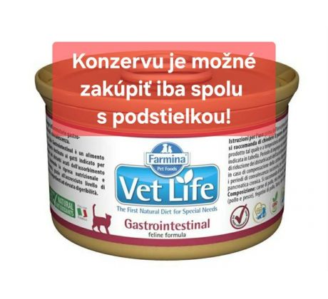 Farmina Vet Life cat gastrointestinal konzerva 85 g